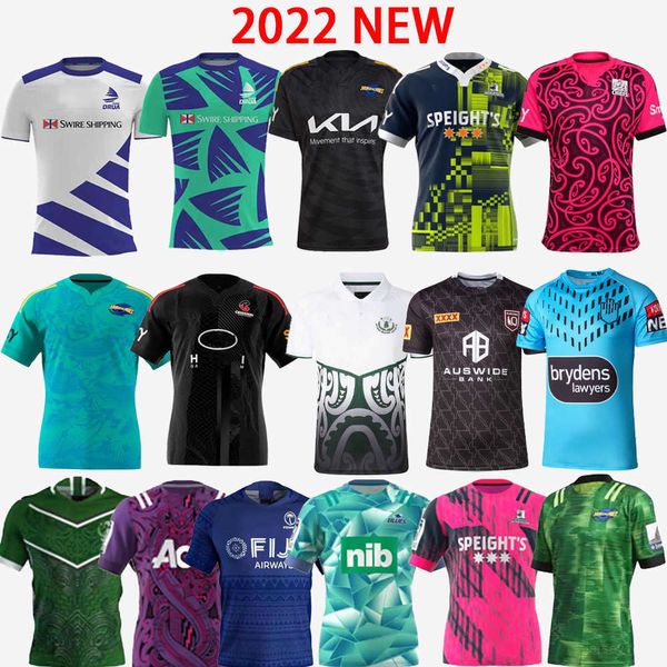 

2022 2023 fiji hurricane crusades highland chief blues super rugby crusader league jersey mustang training wear highlander mens shirt, Black;gray