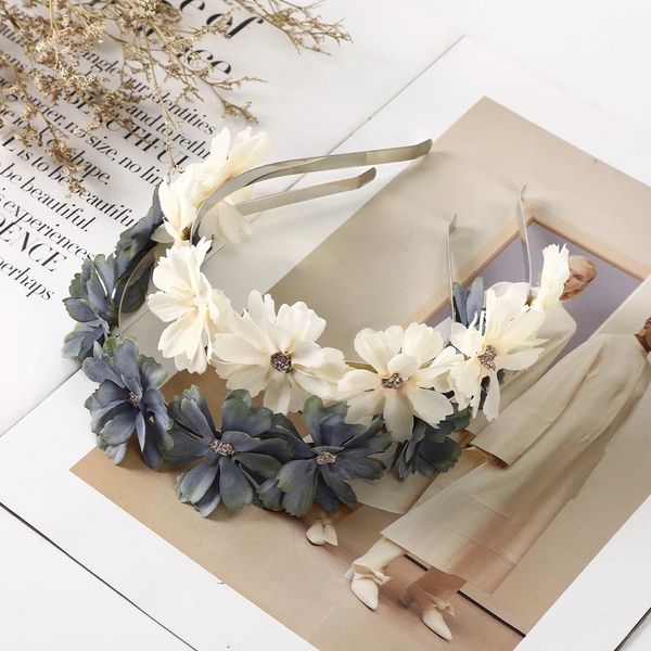 Sommer Neue Haar Hoops Band Stirnbänder Frauen Blume Hochzeit Urlaub Haarbänder Lünette Mode Headwear Haar Zubehör