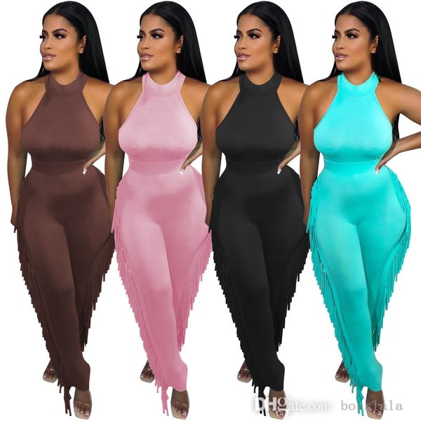 

2022 women's clothing summer new vest solid tassel two piece pants set ladies sports outfits, White