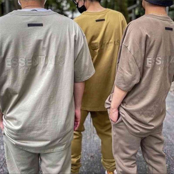 

experience of god sens thread sleeve high street fog loose style t-shirt men 2022 luxury brand fashion design sweatshirts, White;black