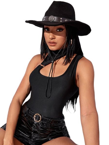 

sxy solid asymmetric neck 82zy#, White