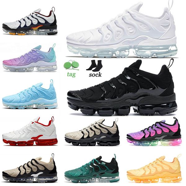 

new quality 2022 og cushion plus tn size 13 running shoes triple black white barely volt griffey tennis ball university gold tns outdoor