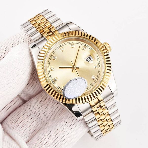 

watch blue mens green luminous wimbledon automatic asia bp factory date jubilee bracelet 126300 watch men's 126334 just crystal watchet, Slivery;brown