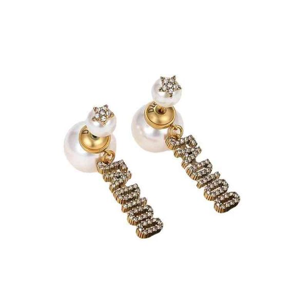 

pearl earrings female long round face thin, Silver