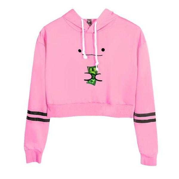 Kadın Hoodies Sweatshirts Zhc Sıradan Sweatshirt bayanlar gevşek kapüşonlu kısa seksi harajuku kız kıyafetleri Topswomen's