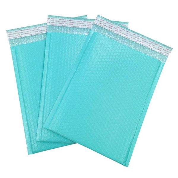 Hediye sargısı 60pcs Bubble Mailler Poly Mailer Self Seal Yastıklı Zarflar Çantalar Mavi Ambalaj Zarfı Kitap için -sgift