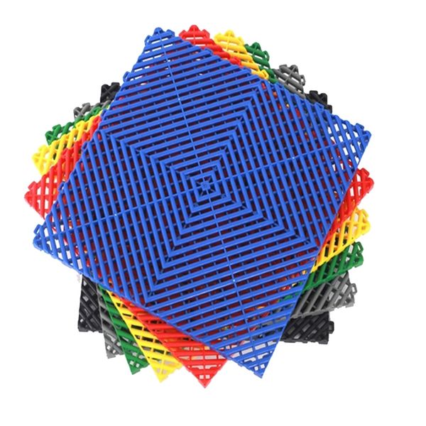 1.8 cm kalınlık garaj paspaslar araba yıkama odası mat çok fonksiyonlu güzellik 4s bay plastik ekleme ızgarası fayans 220401