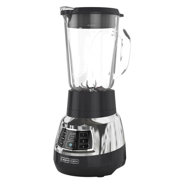 

black decker quiet blender with cyclone glass jarbl1400dg-p