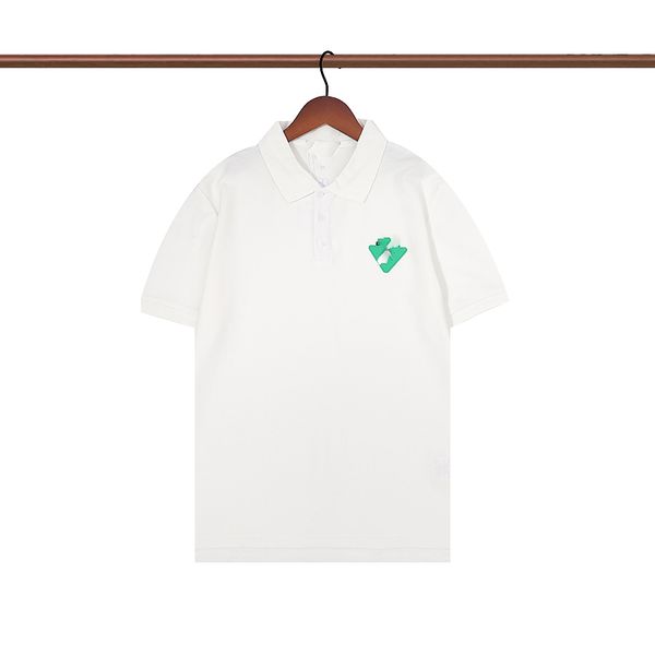 

designer men's polos frence brand polo shirts women fashion solid color letterprinting business short sleeve men tshirt size m-3xl, White;black