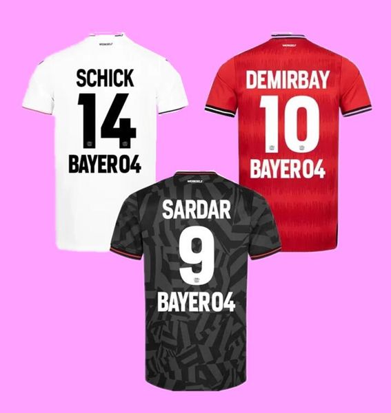 

2022 2023 bayer 04 leverkusen soccer jersey 22 23 schick sardar azmoun hlozek diaby demirbay tapsoba tah home away football shirt uniform, Black;yellow