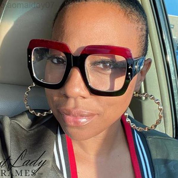 

luxury designer computer blue light glasses transparent oversized square shades women men retro optical spectacle lens liquid l220801, Silver