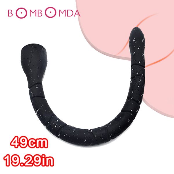 Супер длинная дилдо анальная плавка простата массажер змея Dick Anus G Spot Mastursator для взрослых продуктов сексуальные игрушки для мужчин -магазинов