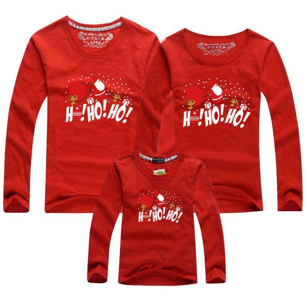 

new year kids long sleeve t-shirt christmas family matching father mother son daughter clothes look l220715, Blue