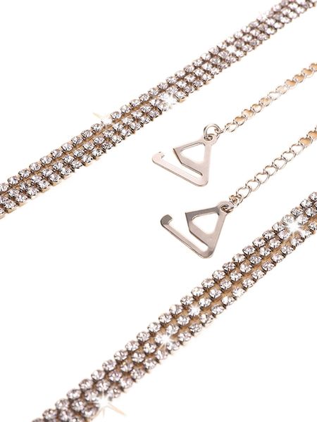 

1pair rhinestone studded shoulder straps z153#, Black;red