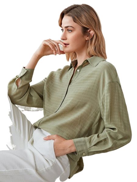 

motf premium viscose straight blouse u3cg#, White