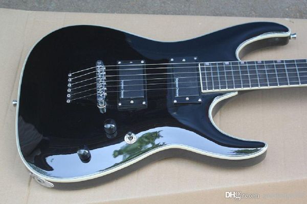 

wholesale seymour duncan pickup black cool one piece body soild wood electric guitar lhgb