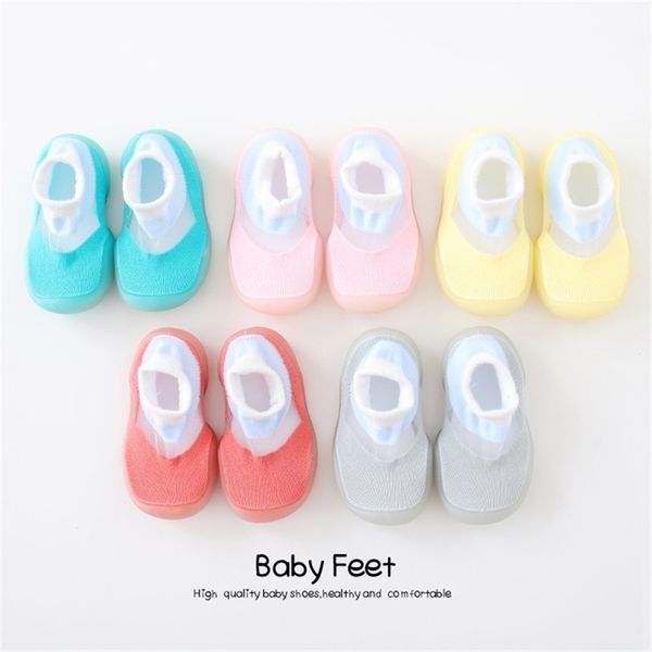 

baby sock shoes anti-slip with rubber sole soft cute floor socks lj201214