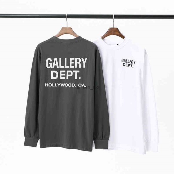 

hip hop galleryes fashion hoodies basic lettered slogan printed star same round neck men's women's long sleeve 3trj, Black