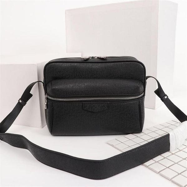 

new style 2022 crossbody designer bags men 25x20x10 5cm real leather printed shoulder messenger designer bag waistpack339i