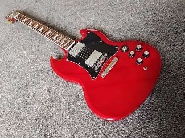 

electric guitar, wine red, sg, you will receive the guitar you see, sold in stock