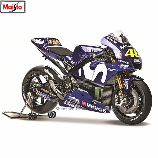 Maistomaisto 1:18 YZR-M1 World Hip Rossi Original Simulação Autorizada Liga Motocicleta Modelo Toy 220418