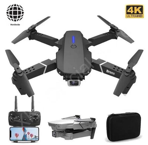 

e88 pro drone aircraft with wide angle hd 4k 1080p dual camera height hold wifi rc foldable quadcopter dron gift toy e88pro