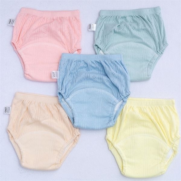 3PCSLOT Candy Colors Born Pantaloni da allenamento Summer Baby Shorts Lavabili Boy Girls Pannolini di stoffa Pannolini riutilizzabili Mutandine infantili 220720