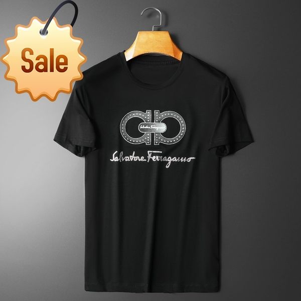 

2022c factory direct sale trendy brand men's t-shirts women's simple mercerized cotton t-shirt short sleeve round neck slim fit fa, White;black