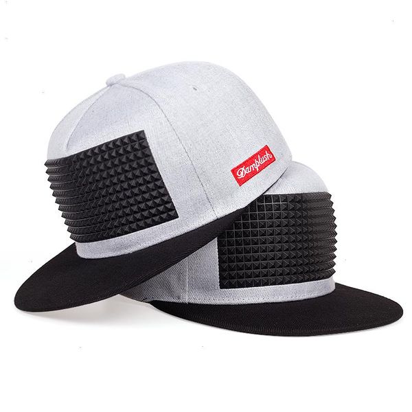 Cap de beisebol masculino de hip-hop Unissex Snapback Rock Fashion Wild Cotting Hat Four Seasons Universal Outdoor Sun Hats