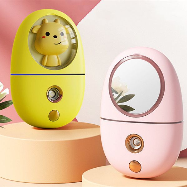 

portable facial moisturizer nano water spray humidifier moisturizing usb rechargeable mini face mist cool facial steamer 35ml with make up m
