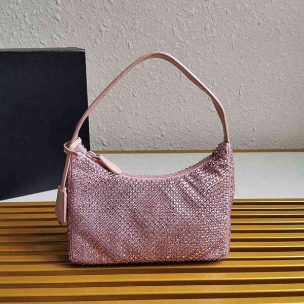 

re-edition imitated crystal hobo medieval shoulder underarm bag fully-jewelled custom tote european luxury handbag