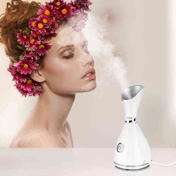 Vaporizador eletrônico Ionic Nano Facial Steamer Skin Máquina de hidratação profunda para o pulverizador de face de relaxamento umidificador 220526