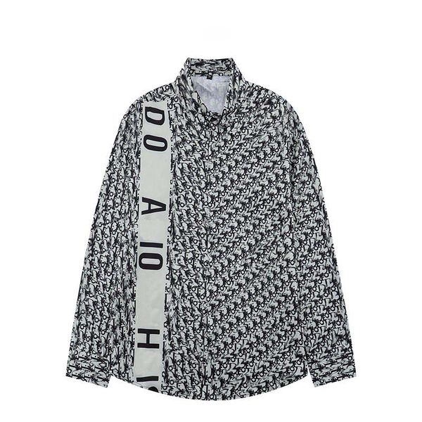 

2022 designers mens dress shirts business fashion casual shirt brands men shirts spring slim fit shirts chemises de marque, White;black