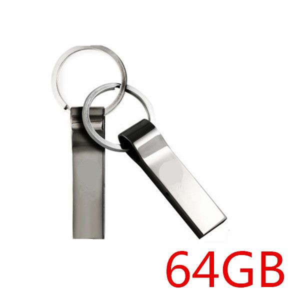 16 GB / 32GB / 64 GB / 128 GB / 256 GB HP V285W Keychain in metallo USB Drive flash / Capacità effettiva Pendrive / buona qualità USB 2.0 Memory Stick