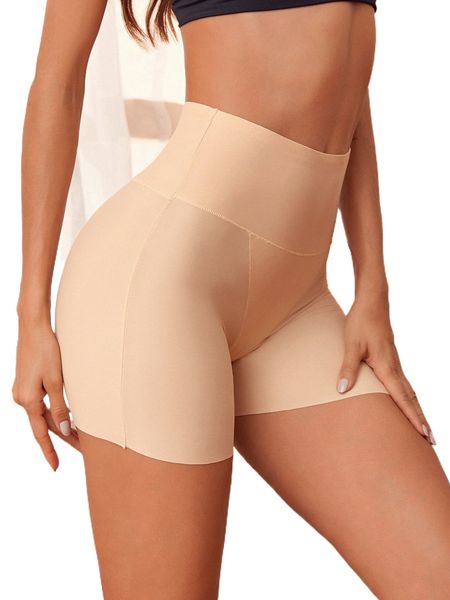 

solid shapewear shorts u4za#, Black;red
