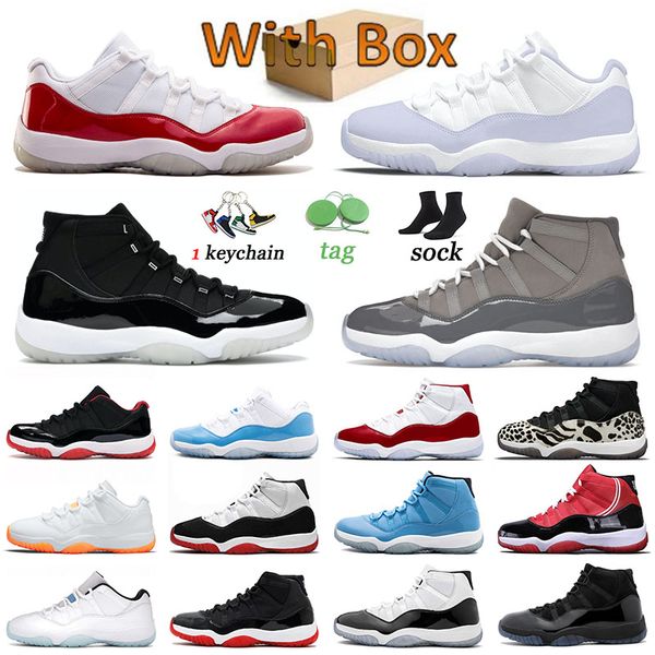 

jumpman 11 11s basketball shoes men women size us 13 designer sneakers cool grey low 72-10 pure violet cherry high white bred pink snakeskin