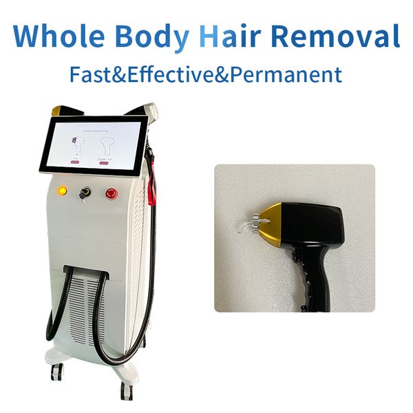 

high power double laser handle 600w & 1200w diode laser hair removal machine, Black