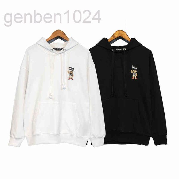 

palms angles pa pirate bear flag english and hip hop hoodie jacket, Black