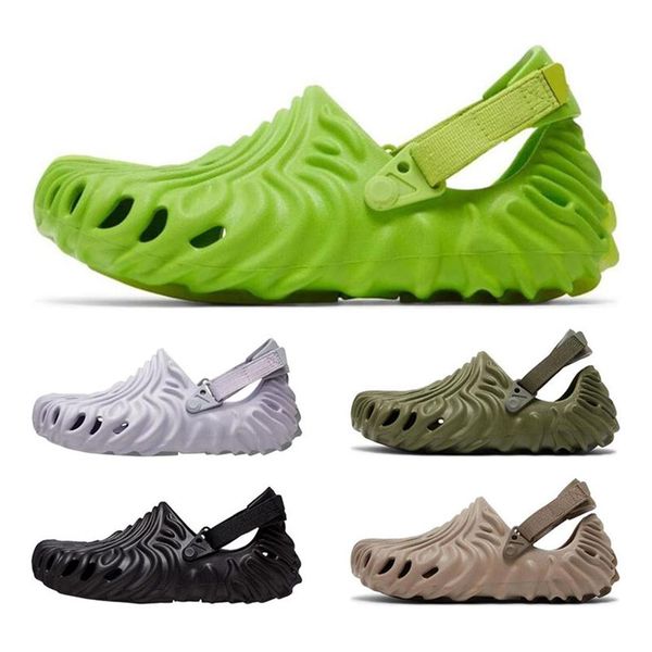 

2022 pollex clogs croc sandals buckle designer men women summer slides classic cucumber menemsha stratus nursing hospital slippers278s, Black