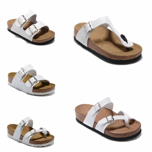 

mayari arizona gizeh 2021 summer men women flats sandals cork slippers clogs shoes classic colors fashion flats 34-46298r, Black