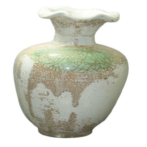 

fine old china crackle glaze ceramic old vase porcelain &amp pottery collectible old porcelain, Silver