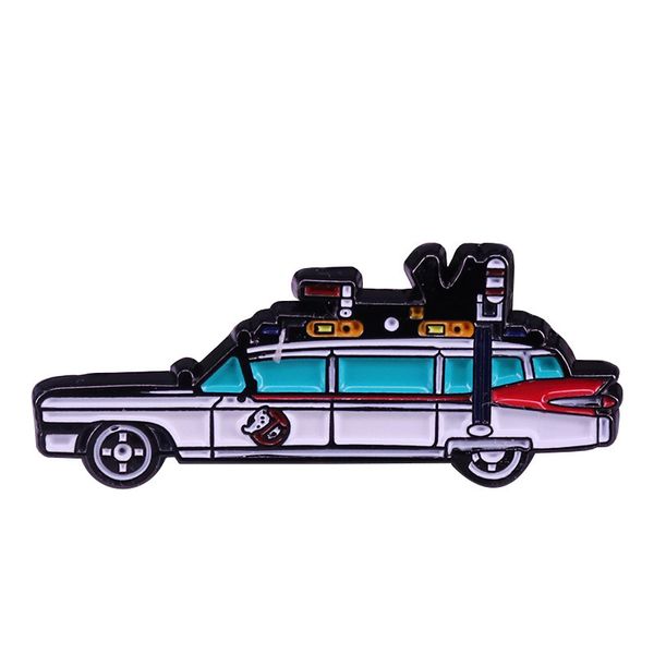 

ghostbuster pin ambulance brooch fantasy adventure film badge one wish hot, Blue