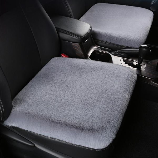 Capas de assento de carro Capas de lã para carros Proteção Material de pelúcia Menas de inverno quente A maioria dos acessórios de interiores aquecidos de almofada