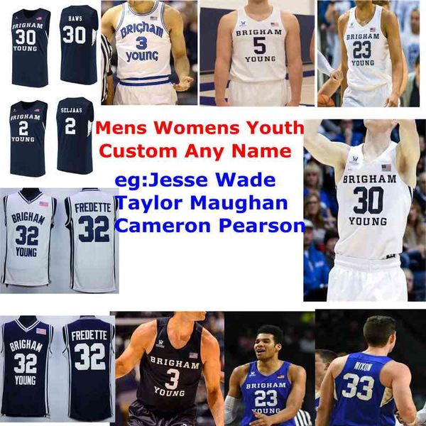 

byu cougars jerseys trevin knell jersey yoeli childs evan troy 25 gavin college basketball jerseys navy mens rare custom stitched, Black
