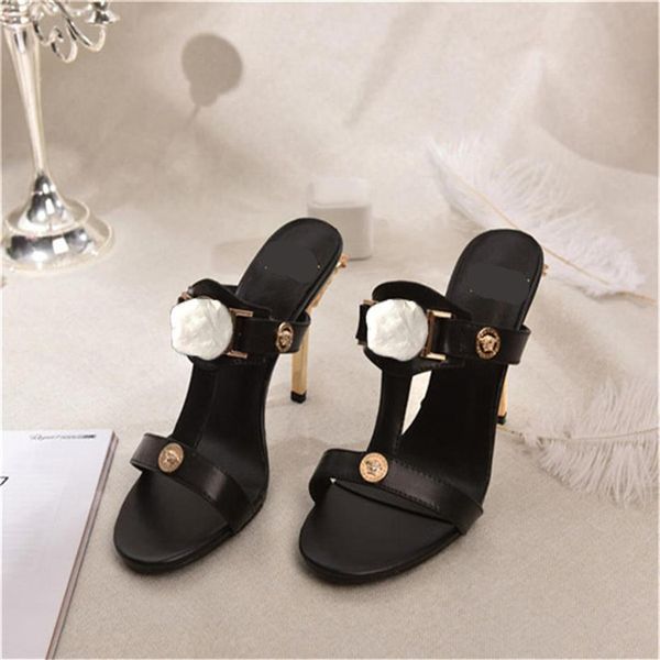 

2020 high heels women shoes sandals slippers the latest flat heels slippers sandals banquet party wedding fisherman shoes 35-42269v, Black