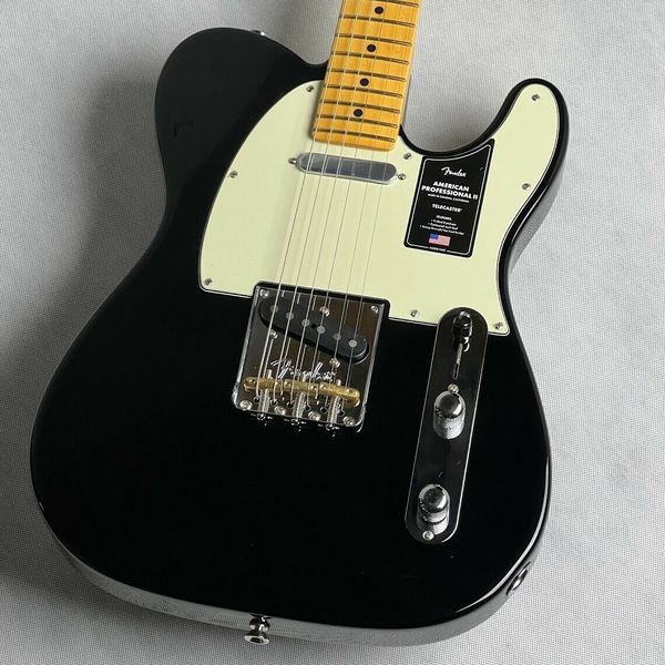 

professional ii tele maple fingerboard black electric guitar