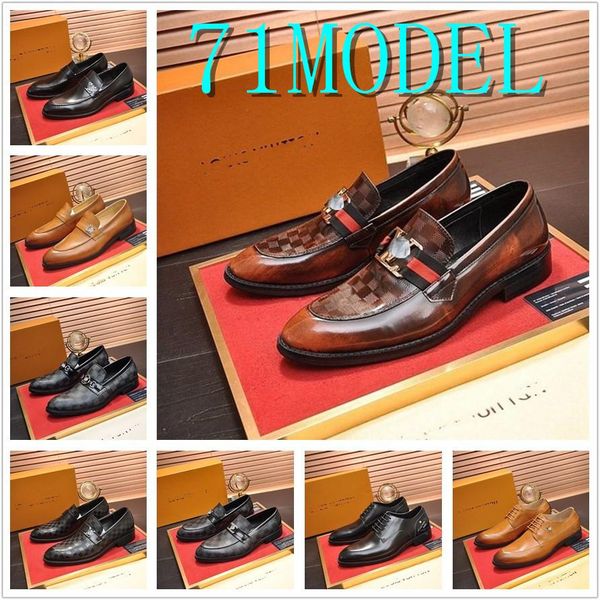 

aa 2021 new designer men's quality patent leather shoes british business size 38-45 soft leather man split leathe luxury dress shoe 11, Black