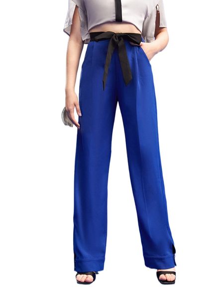 

x dewey soltura drawstring waist wide leg pants s3zd#, Black;white