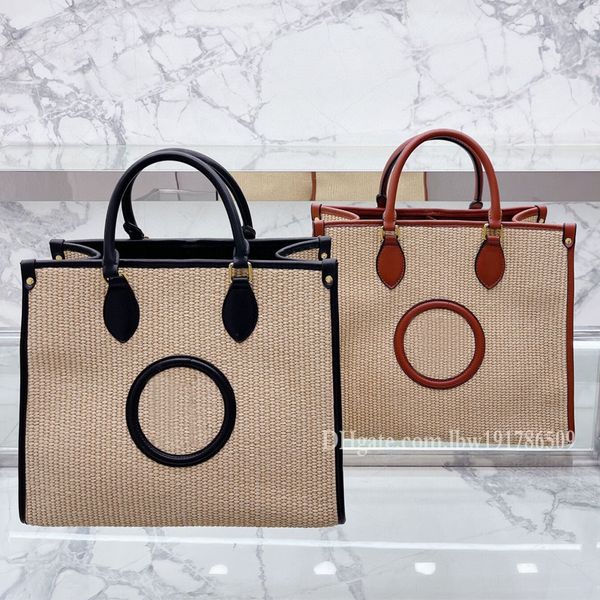 

women mens raffia luxurys designers bags womens handbags purse straw tote bag ladies hand weave totes leather shoulder bag female big crossb
