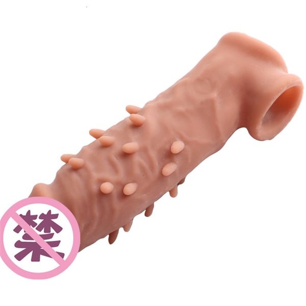 

toys masager penis cock massager toy male cover wolf tooth barbed turtle head lengthening thickened fun products wju5